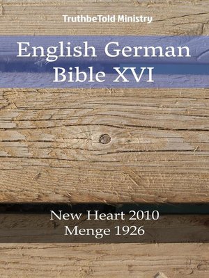 cover image of English German Bible XVI